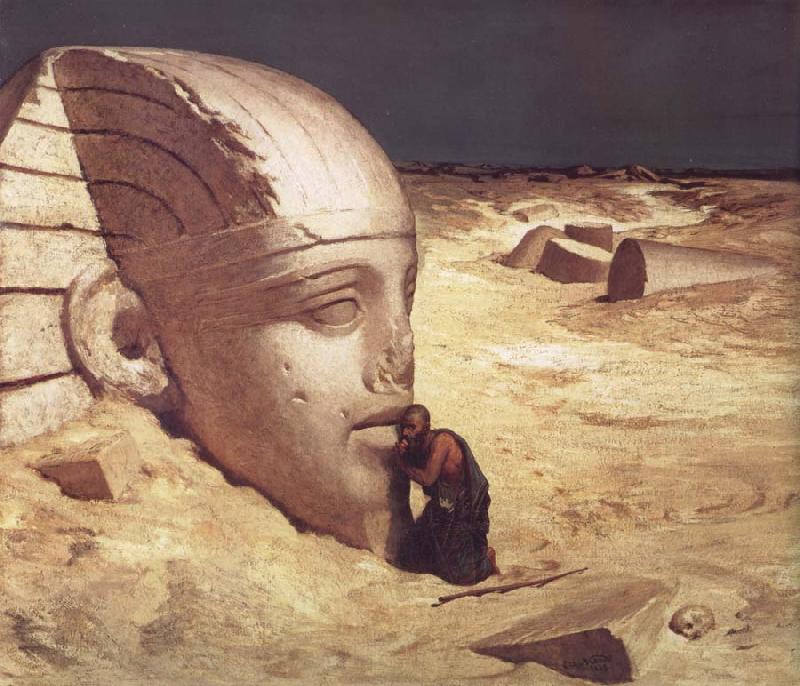 Elihu Vedder The Questioner of the Sphinx Germany oil painting art